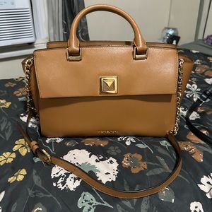 Michael kors caramel tone satchel